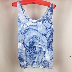 Calvin Klein Sapphire Swirl Tank